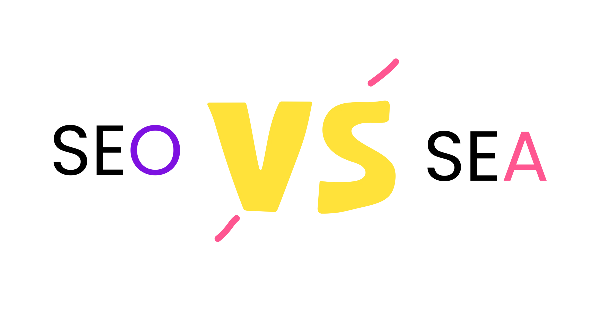 SEO VS SEA illustration