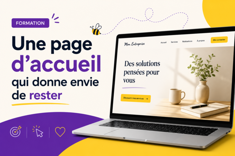 Une page d&rsquo;accueil qui donne envie de rester