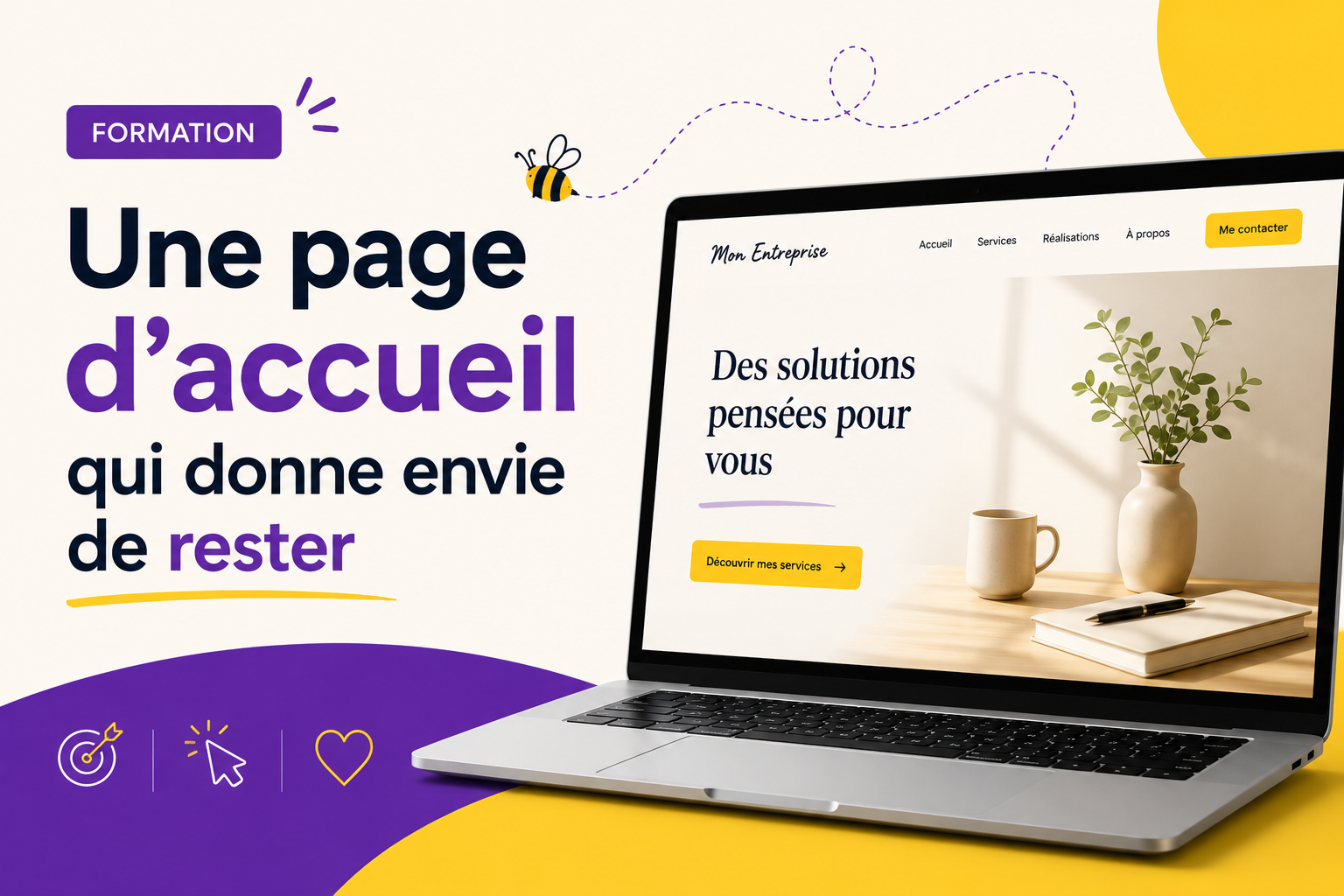 Une page d&rsquo;accueil qui donne envie de rester