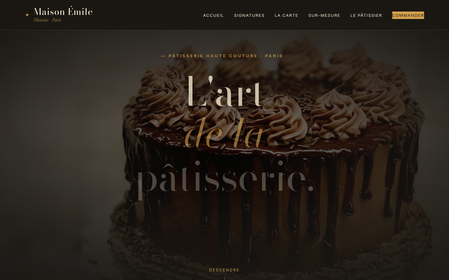 Aperçu du template Maison Émile