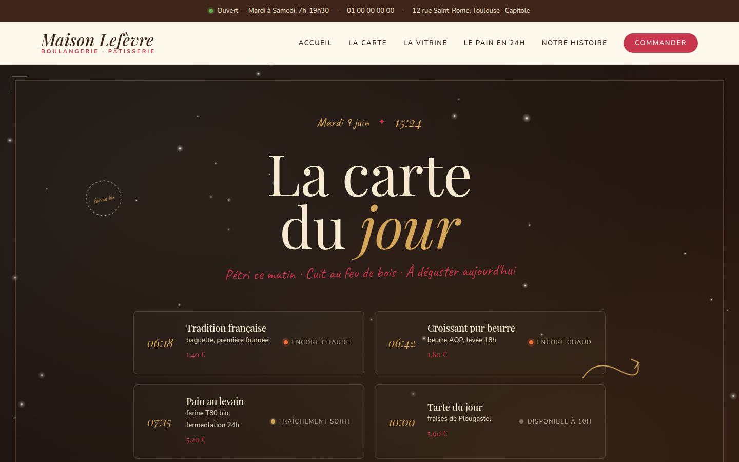 Aperçu du template Maison Lefèvre