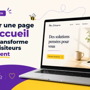 Une page d’accueil qui donne envie de rester